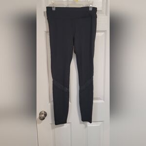 GAIAM Women's Black Leggings With Mesh Detail Size Medium